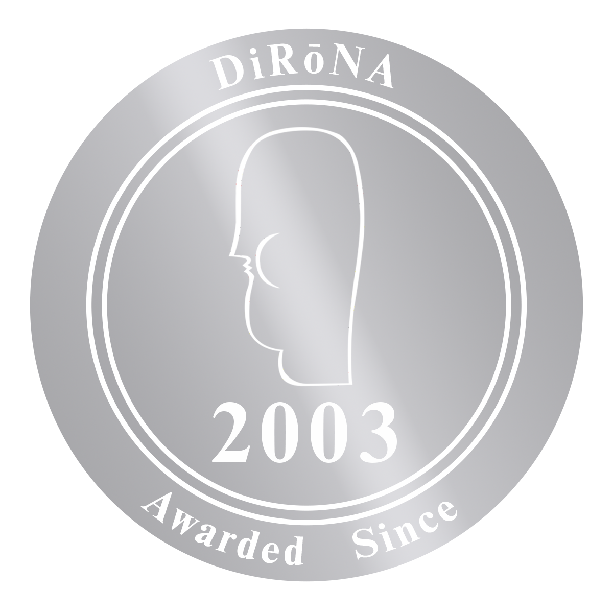 DiRoNA Awarded Restaurant Distinguished Restaurants of North America 801 Chophouse Since 2003 Badge