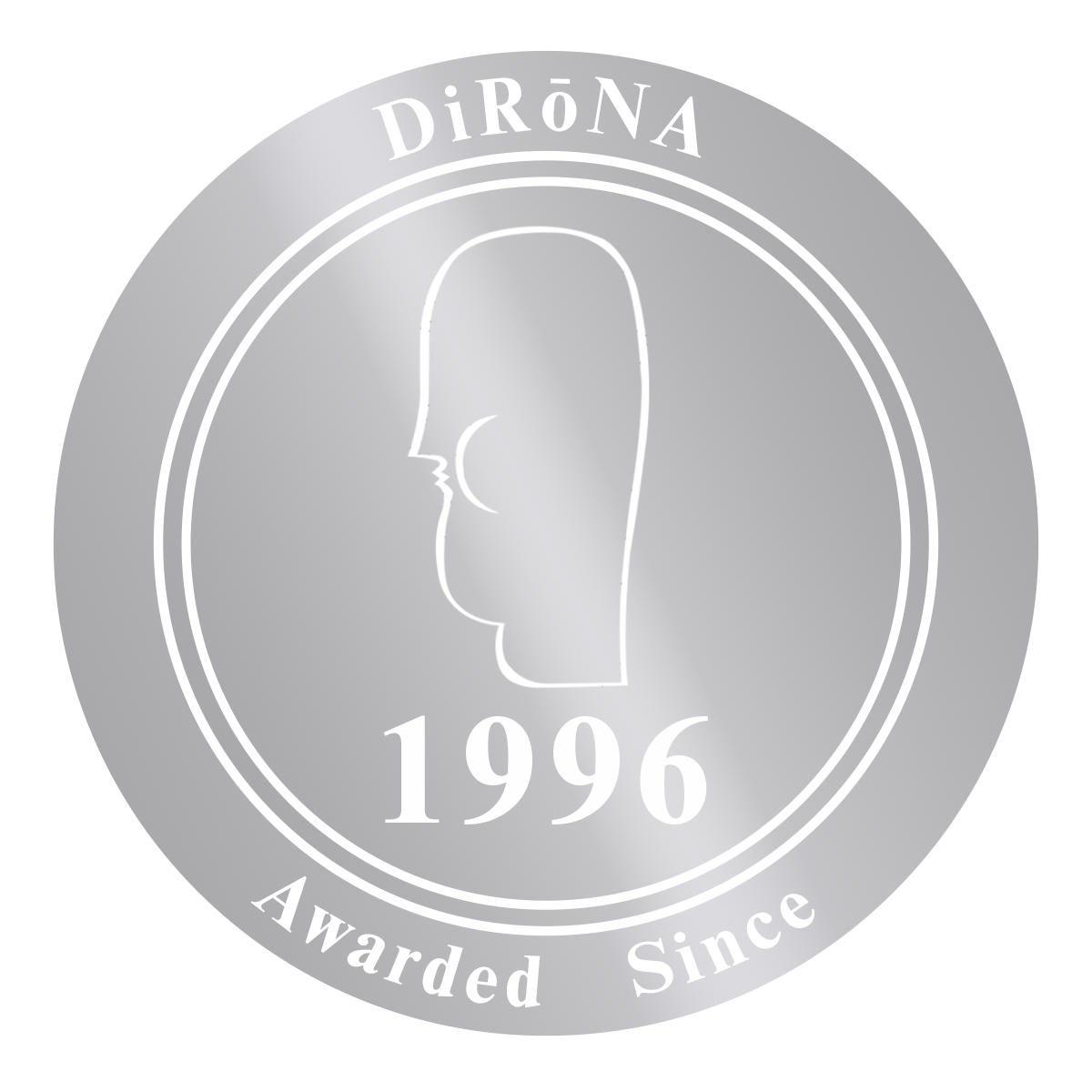 DiRoNA Awarded Restaurant Distinguished Restaurants of North America Carlucci Since 1996 Badge