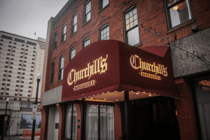 Churchill's Steakhouse Spokane, WA Exterior DiRoNA Awarded Restaurant