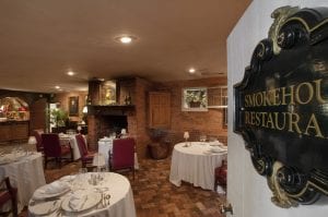 Antrim 1844 Smokehouse Restaurant Entrance DiRoNA Awarded Restaurant