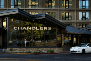 Chandlers Steakhouse in Boise, ID Entrance DiRoNA Awarded Restaurant
