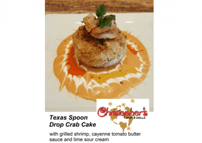 Christopher's World Grill Bryan, TX Crab Cake DiRoNA Awarded Restaurant