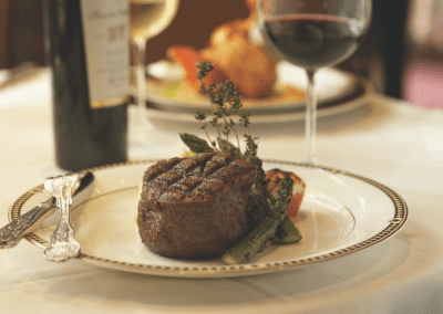 Duane's Prime Steaks & Seafood at Mission Inn in Riverside, CA Filet DiRoNA Awarded Restaurant
