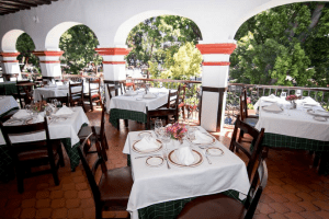 El Asador Vasco in Oaxaca, MX Patio Tables DiRoNA Awarded Restaurant