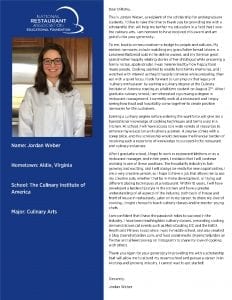 DIRONA 2018 Scholarship Winner Jordan Weber Profile