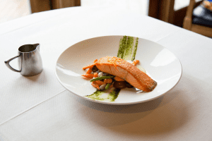 Glitretind Restaurant at Stein Eriksen Lodge in Park City, UT Salmon DiRoNA Awarded Restaurant