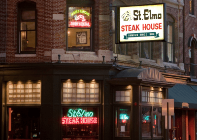 St Elmo Steak House in Indianapolis, IN Exterior DiRoNA Awarded Restaurant