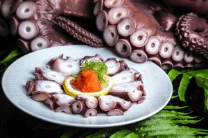 Tojo's in Vancouver, BC Octopus Taco Sushi DiRoNA Awarded Restaurant