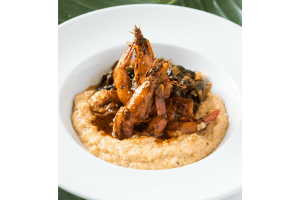 Bayona in New Orleans, LA Shrimp & Grits DiRoNA Awarded Restaurant