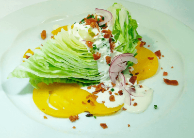 Cafe L'Europe in Palm Beach, FL Lettuce Wedge Salad DiRoNA Awarded Restaurant