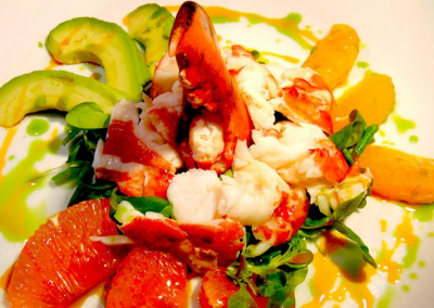 Cafe L'Europe in Palm Beach, FL Lobster Salad Salad DiRoNA Awarded Restaurant
