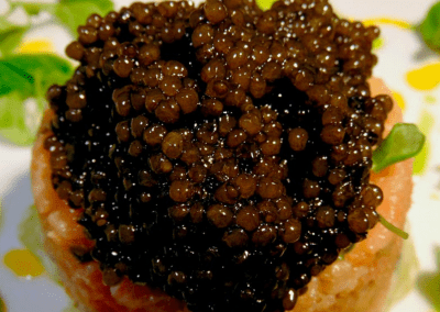 Cafe L'Europe in Palm Beach, FL Salmon Tartare with Caviar DiRoNA Awarded Restaurant