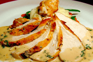 Cafe L'Europe in Palm Beach, FL Sliced Chicken DiRoNA Awarded Restaurant