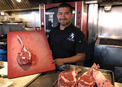 Coyote Cafe in Santa Fe, NM Tomahawk Steak DiRoNA Awarded Restaurant