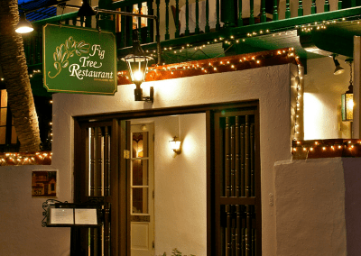Fig Tree Restaurant in San Antonio, TX Entrance DiRoNA Awarded Restaurant