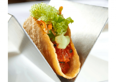 GW Fins in New Orleans, LA Firecracker Tuna Tacos DiRoNA Awarded Restaurant