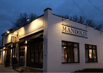 Mandolin in Raleigh, NC Front Entrance DiRoNA Awarded Restaurant