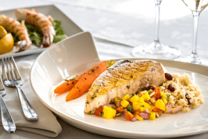 Sonoma Restaurant at Beechwood Hotel in Worcester, MA Grilled Swordfish DiRoNA Awarded Restaurant