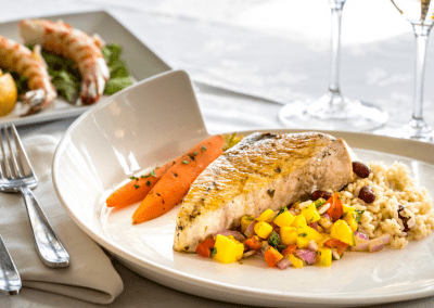 Sonoma Restaurant at Beechwood Hotel in Worcester, MA Grilled Swordfish DiRoNA Awarded Restaurant