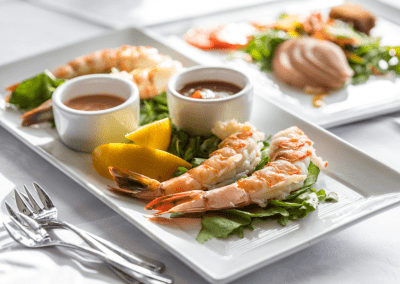 Sonoma Restaurant at Beechwood Hotel in Worcester, MA Shrimp Cocktail DiRoNA Awarded Restaurant