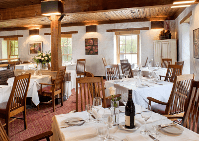 Headwaters Restaurant at Millcroft Inn & Spa in Alton, ON Dining Room DiRoNA Awarded Restaurant