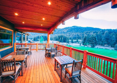 Rainbow Ranch Lodge Restaurant in Big Sky, MT Patio DiRoNA Awarded Restaurant
