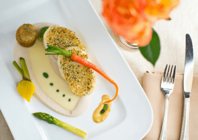 Chez Philippe in Memphis, TN Sea Bass Hemp Seed DiRoNA Awarded Restaurant