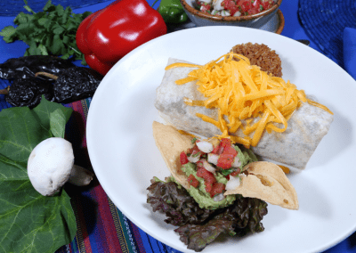 Pancho's Backyard in Cozumel, MX Burrito Dinner DiRoNA Awarded Restaurant