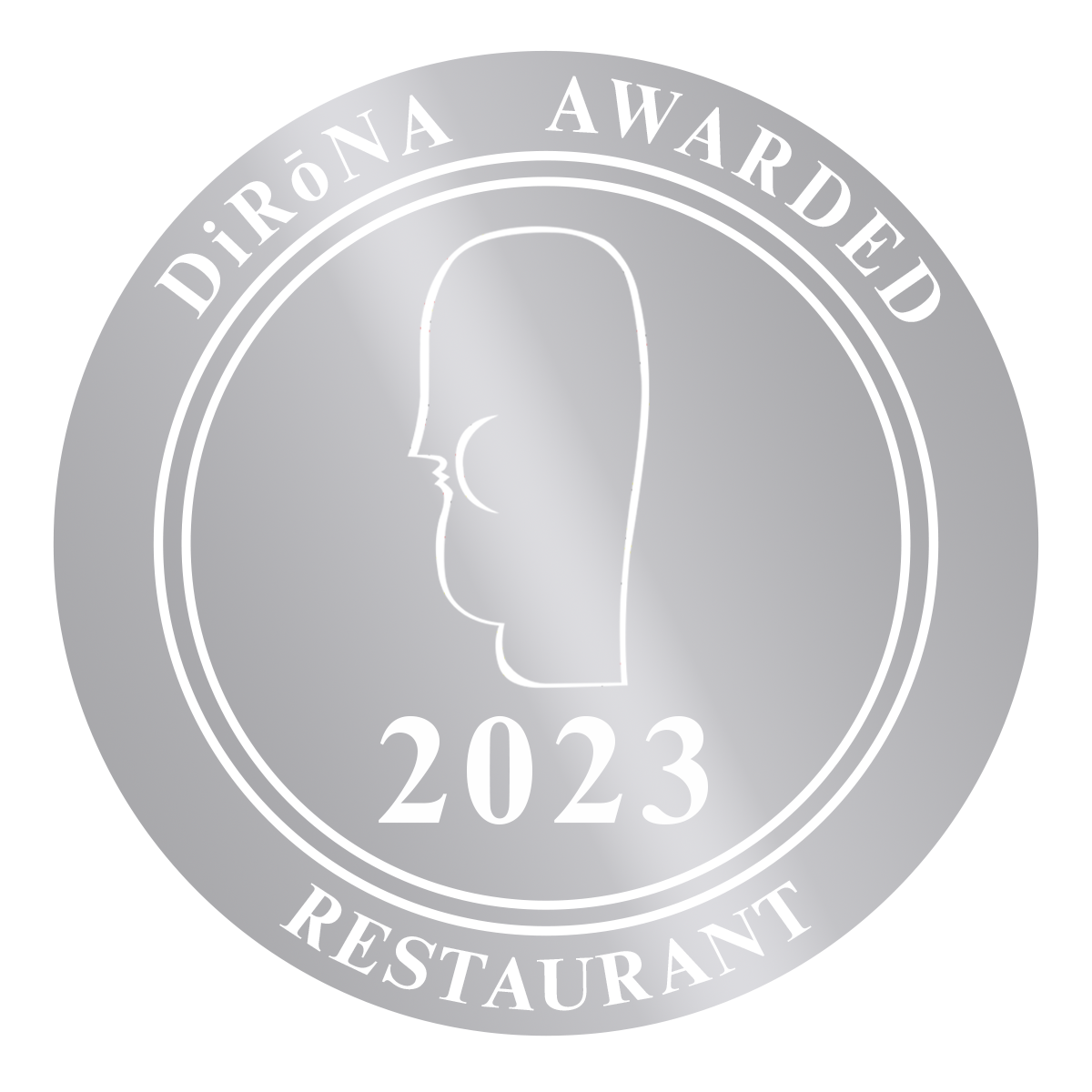 DiRoNA Awarded Restaurant Distinguished Restaurants of North America DiRoNA badge 2023