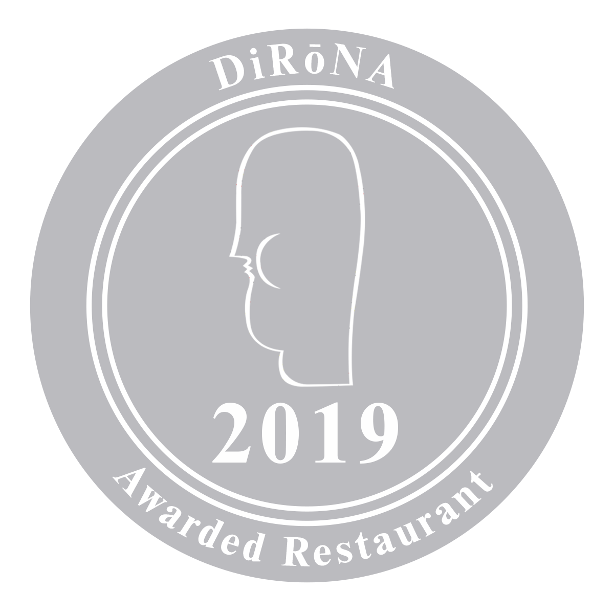 DiRoNA Awarded Restaurant Distinguished Restaurants of North America Since 2018 Badge