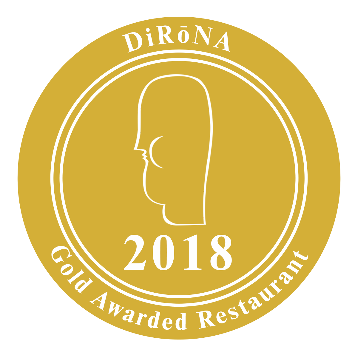 DiRoNA Awarded Restaurant Distinguished Restaurants of North America Since 2018 Badge