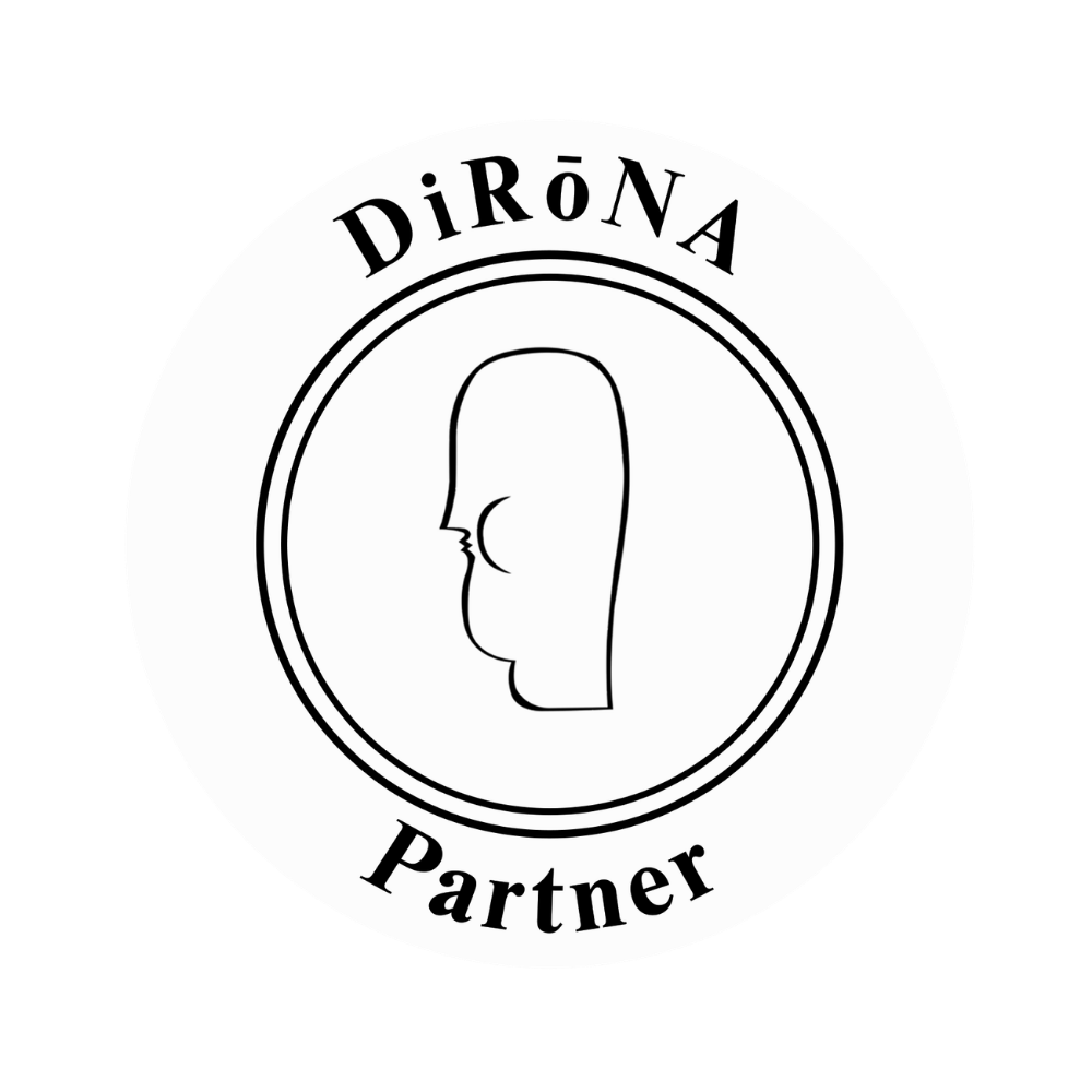 DiRoNA Partner Badge White (1000 x 1000 px)
